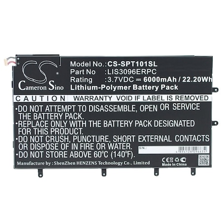 Bsc Preferred Sony SGP321 SO-03E Xperia Tablet Z Xperia Tablet Z 10.1in Tablet Replacement Battery CS-SPT101SL